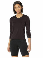 ASICS Women's Tactic Court Long Sleeve Top, Black, 2X-Small