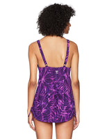 TYR - Women's Monaco V Neck Sheath Swimming One Piece - Purple - Size 6