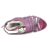 Style & Co. Women's Sierria Evening Sandals in Plum Glitter Size 8