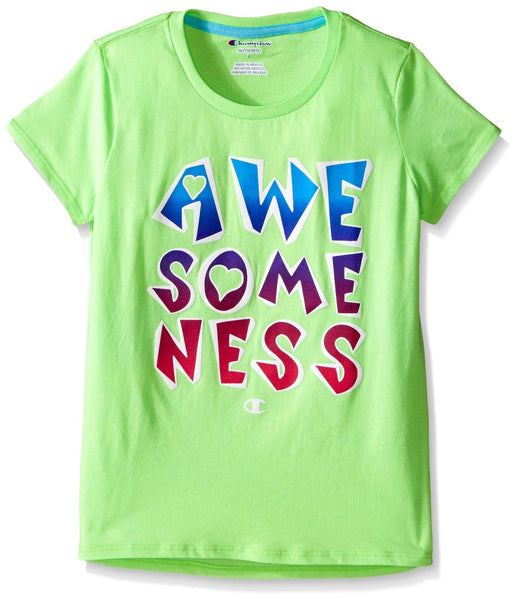 Champion Big Girls' Awesomness Graphic Short Sleeve Tee