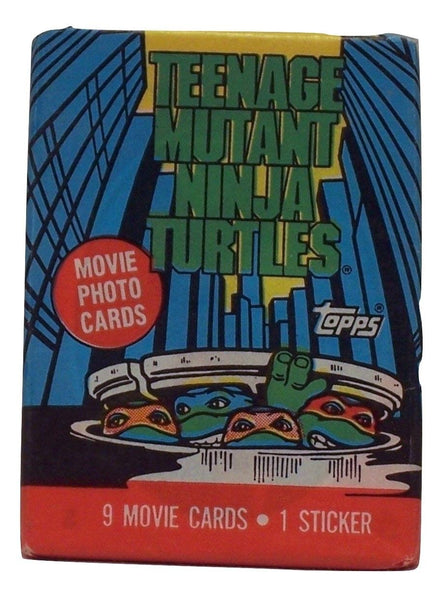 Teenage Mutant Ninja Turtles Movie Trading Cards Topps 1990 (1 Wax Pack) Sealed
