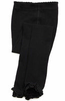 Country Kids Little Girls' Ruffle Pima Capri, Black, 1-3