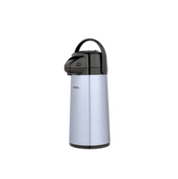 Thermos Glass Vacuum Insulated Pump Pot, 2 quart, Metallic Gray (PP1920TRI2)