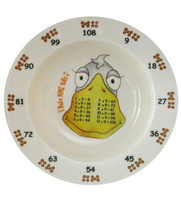 The Multiples Kid's Middle Years Educational Times Table Plate Set