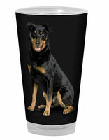 Tree-Free Greetings PG04006 I Heart Beaucerons Artful Alehouse Pint Glass, 16oz