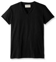 Vestige - Men's Apparel Notch Short Sleeve Cotton V-Neck - Black - Small
