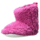 Luvable Friends - Kids' Sherpa Bootie Boot With Non-Slip Sole - Pink - 0-6M