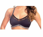 BODYZONE Women's Rockstar Curves Top, Black, Small/Medium