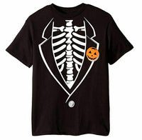 C-Life Group Boys' Big Halloween Skeleton Tuxedo Tee, Black, 10-12