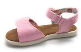 Toms Girls Tiny Adjustable Strappy Sandal, Pink Canvas, 10004746, Toddler 9 US