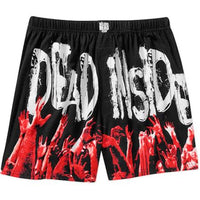 The Walking Dead, Glow in the Dark Dead Inside, Mens Boxer Shorts (Small 28-30")