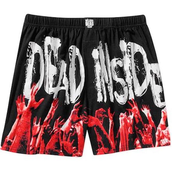 The Walking Dead, Glow in the Dark Dead Inside, Mens Boxer Shorts (Small 28-30")