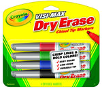 Crayola Dry Erase Markers (4 Count), Visimax BL