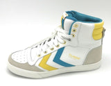 Hummel Mens Stadil High Top Trainers White Yellow Blue 39 EU 7.5 US