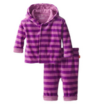 Magnificent Baby Baby Girls' Pink Lavender Velour Hoodie and Pants 12m
