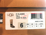 UGG Kid's Classic Tall Boots, Black, Big Kid Size 6 - NIB