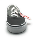Vans Men's Era Two Tone Skate Shoe Sneaker, Charcoal Gray 4 Mens 5.5 Womens