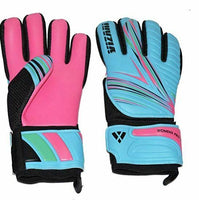 Vizari Women's Pro Grip Gloves, Blue/Pink, Size 9