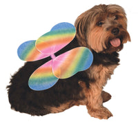 Rubie's Elastic Rainbow Pixie Fairy Wings For Pet Dog