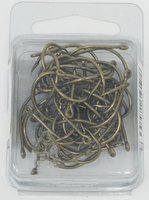 Mustad 37132-BR-6-50, Wide Gap - 2 Extra Strong Hook (50-Pack) Size 6