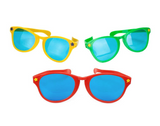 Pudgy Pedro's Party Supplies 11" Jumbo Sunglasses 12 Pack - Green, Red, & Yellow