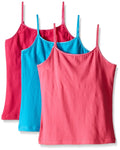 Limited Too Big Girls' 3 Piece Lycra Jersey Tank, Hot Pink/Turquoise/Coral, M...