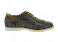 Phat Classic Shoes FIRENZE Gray/Yellow Men's Size 9.5 Oxford Casual Dress Shoe
