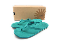 UGG Women's Kayla Suede Flip Flop Sandal, Marlin Teal Blue Green, 9 US - NIB