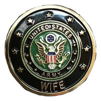 U.S. Army Wife with Crest/Emblem 1 Lapel Pin