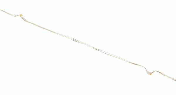 Tiny Lites Battery Operated Silver Wire Indoor LED Light String Warm White 9.8ft