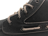 Polo Ralph Lauren Mens Canvas Lander Chukka Hi-Top Shoe Black Gray 5 D US