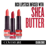 COVERGIRL Colorlicious Rich Color Lipstick Garnet Flame 300, .12 oz