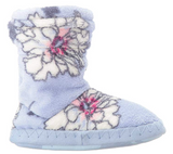 Joules Girls Padabout Slipper, Sky Blue Peony, XS M US Toddler