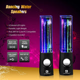 SoundSOUL Rechargable Water Dancing LED Speakers (3.5mm Plug) BLACK