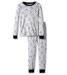 The Children's Place Baby Boy Big Top and Pants Pajama Set 2, Penguin Gray 0-3m