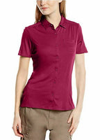 Craghoppers Women's Kaile Short Sleeve Shirt, Lipstick, 12