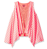 Limited Too Big Girls Knit Top and Vest Set, 3029 Neon Light Coral, 14/16