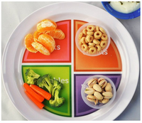 Choose MyPlate 10 inch Plate for Adults & Teens, Healthy Food & Portion Control