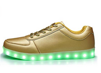 CUEVAS 7 Colors LED Luminous Shoes Men & Women Sneakers USB Charging Shoes