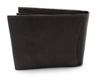 U.S. Navy Logo Emblem Leather Wallet, Brown, 4" x 3.5"