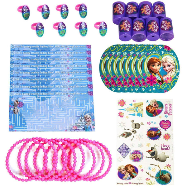 Frozen Party Favor Pack Elsa And Anna Birthday Party Favors Set Of 8 (48 Pieces)