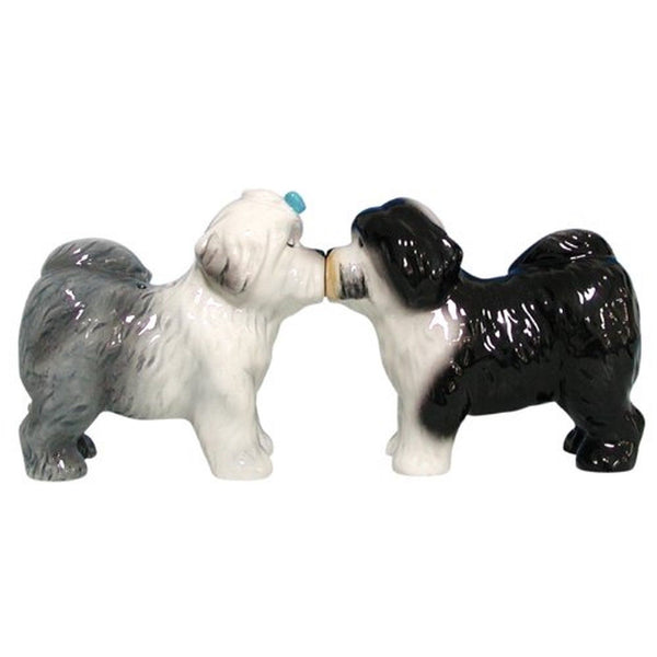 Westland Giftware Mwah Magnetic Old English Sheepdogs Salt and Pepper Shaker ...