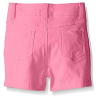 Dream Star - Girls' Super Stretch Twill Short - Neon Pink W/ Sequin Paneling - 5