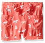 Gymboree Baby Girls' Cheetah Print Swim Short Diaper, Sugar Coral, 12-18 Months