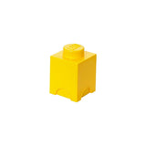 LEGO Storage Brick - 1 Knob - Yellow