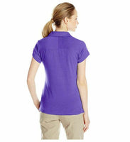 Columbia Women's Shadow Time Polo Shirt, Purple Lotus, X-Small