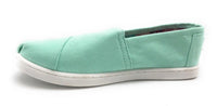 TOMS Youth Classic Canvas Closed Toe Slip On Shoes, Mint Green, Size 2.5 Youth