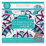 Forever in Time, Zen Abstract, Living Art Therapy Coloring Paper Pad (SP628B)