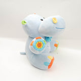 Linzy Plush Hippo Activity Toys Plush Animal, Blue, 10"