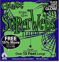Rubies Large Green Spider Web with Spiders